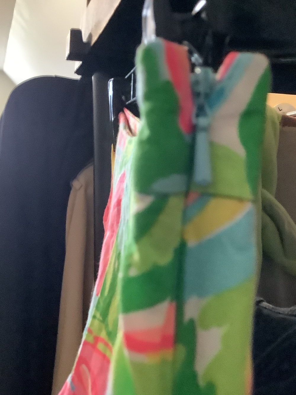 Lilly Pulitzer Multicolor Tropical Print Shorts, side zip, unlined - Picture 9 of 12